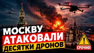 МОСКВА ПОД МАССОВОЙ АТАКОЙ! СБИТЫ 60 БПЛА, ПОВРЕЖДЁН МНПЗ...