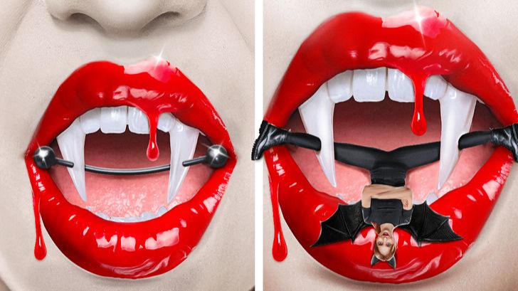 Богатый vs бедный вампир: чьё преображение круче? 😱🧛♂️ смотреть онлайн