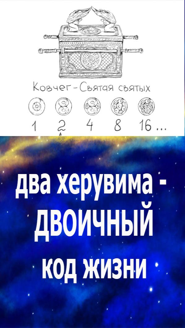 Тайна Библии: два херувима ковчега - двоичный код жизни, созданный Богом. #бог#жизнь#