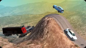 Автомобили против гигантской выпуклости — BeamNG Drive — 🔥 ULTIMATE Edition: Компиляция