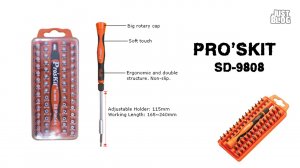 Обзор набора ProsKit SD-9808 (отвертка + 58 бит)