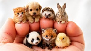 Какого мини-питомца выберешь? 🐾 Милые ИИ животные на пальцах | Невероятно приятная анимация