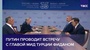 Путин проводит встречу с главой МИД Турции Фиданом