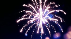 Волшебный искрящийся салют ✨🎆 Розово-синее сияние. Сделано в AI.
