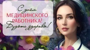 Поздравляем медиков. Шикарная музыкальная открытка.