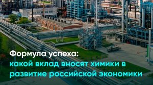 Формула успеха: какой вклад вносят химики в развитие российской экономики
