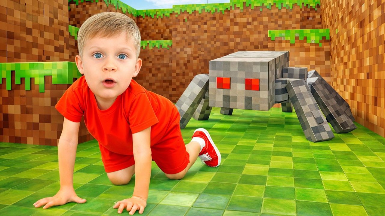 Диана и Рома Детские квесты и челенджи Minecraft и лабиринты Диана и Рома dbltj