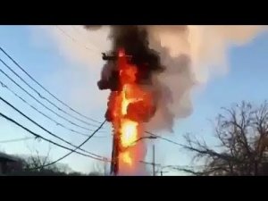 Эпично горит трансформатор