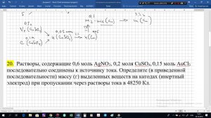 электролиз фарадей задачи