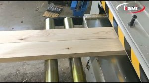 Двусторонний рейсмусовый станок EcoWood 263 BIG. Строгание и выход из станка хвойной доски. Эковуд