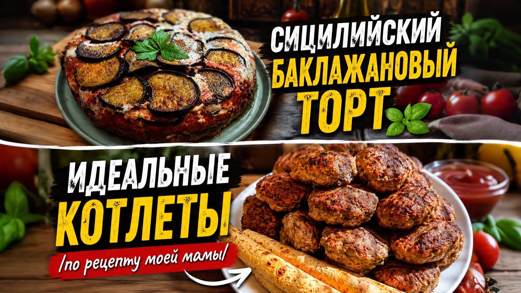 СИЦИЛИЙСКИЙ БАКЛАЖАНОВЫЙ ТОРТ  ИДЕАЛЬНЫЕ КОТЛЕТЫ ПО РЕЦЕПТУ МОЕЙ МАМЫ