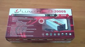Инвертор напряжения Luxeon IPS-2000S, чистый синус, для солнечных панелей