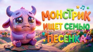 ПЕСЕНКА МИЛОГО МОНСТРИКА  🥺  | МУЛЬТОПИЯ | МУЛЬТИКИ И ПЕСНИ ДЛЯ ДЕТЕЙ НЕЙРОСЕТЬ GEMINI