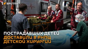 Пострадавшие в Брянской области дети доставлены в РНПЦ детской хирургии