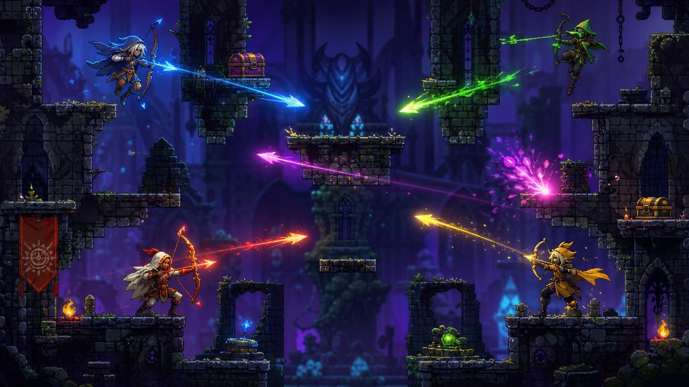 ВЫЖИВАЮ КАК МОГУ! 🏹 TowerFall Ascension #2: Уровни 4-7 (Нормал)