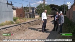 В Сунже благоустраивают улицы Суворова и Колхозная