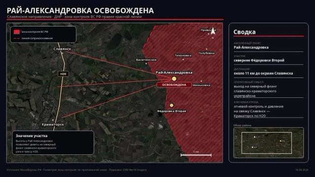 ❗️ МО РФ объявило об освобождении Рай-Александровки Село открывает путь к Славянско-Краматорской аг смотреть онлайн