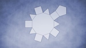 Net of Pentagonal Cupola / Розгортка п'ятисхилого куполу / Развёртка пятискатного купола (J5)