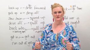 Phrasal verbs for DRIVING