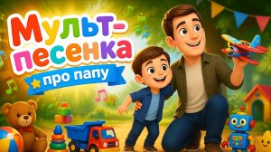 МУЛЬТ-ПЕСЕНКА ДЛЯ ДЕТЕЙ ПРО ПАПУ