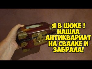 Я ОбАлДеЛа ! Нашла сумку и коробки на свалке и забрала ! Не свалка а антикварный магазин Dumpster