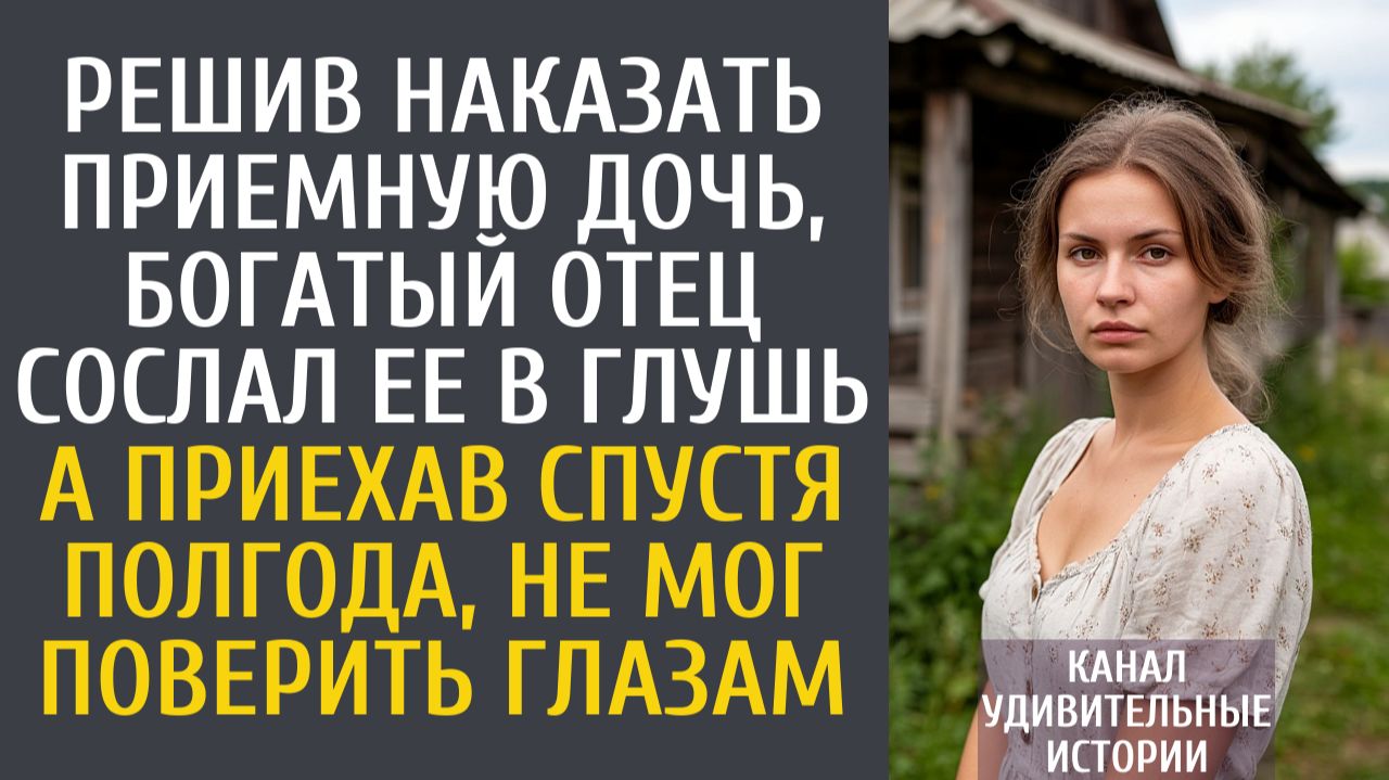 Истории из жизни Решив наказать приемную дочь, богач сослал ее в глушь… А приехав спустя полгода… смотреть онлайн