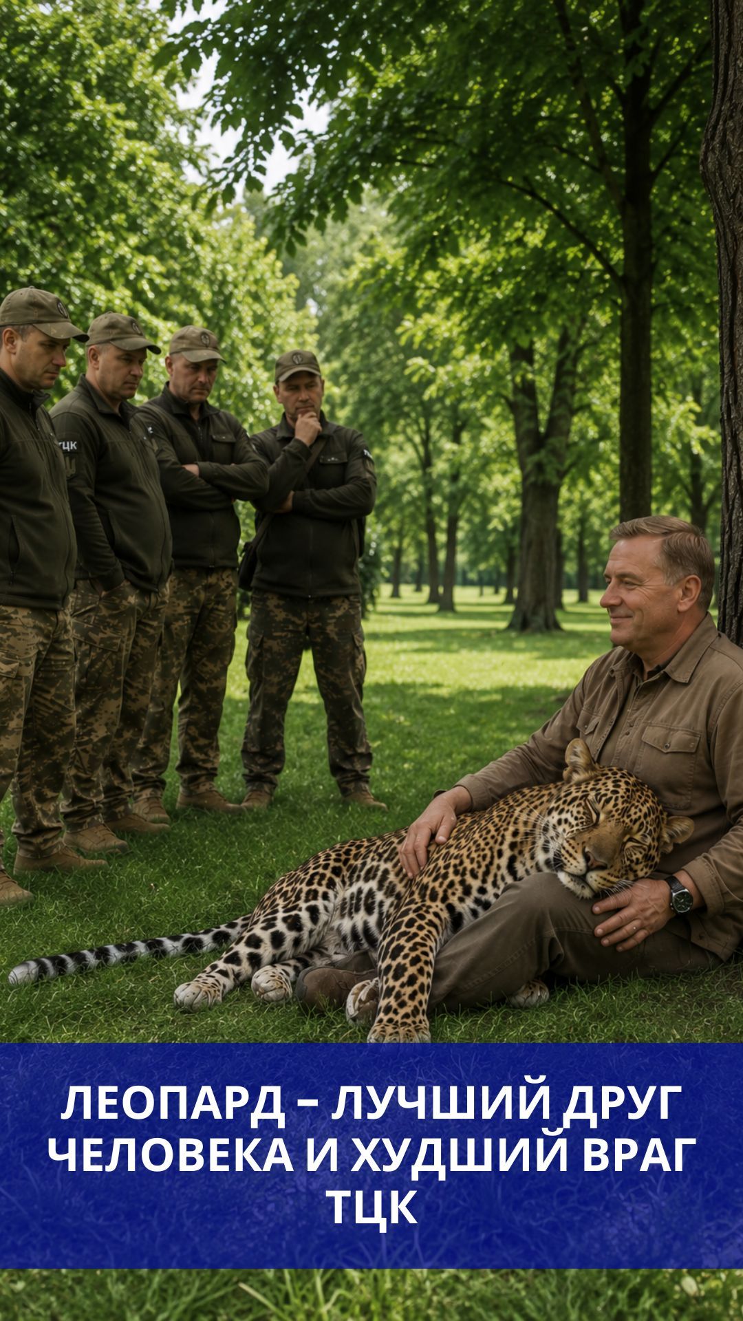 Ручной леопард — лучшее средство против ТЦК и эффективный оберег от мобилизации на Украине