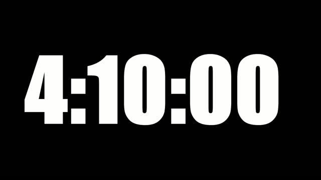 4 HOUR 10 MINUTE TIMER • 250 MINUTE COUNTDOWN TIMER ⏰ LOUD ALARM ⏰ (1)