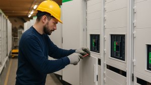 Установка силовых автоматов Masterpact 1600A | Монтаж и настройка