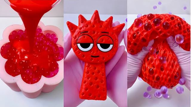 🐙 АСМР | ДЕЛАЕМ КРАСНЫЕ СКВИШИ-БОБА 🥵 ТУНГ ТУНГ САХУР 🎈 И СУПЕР ЗАЛИПАТЕЛЬНОЕ РАСТЯГИВАНИЕ