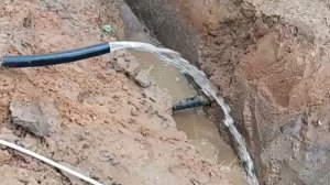 Готовый результат бурения абиссинки.