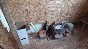 Каркасно-блочная баня. Утепление закончено на 90%. Начал обшивать предбанник.