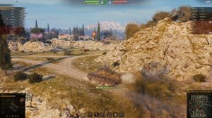 Мир Танков. Полигон. Бой на T110E4. Взял 2 фрага и 2.8К урона.