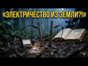Земляная батарея: два штыря в землю — и ток есть? забытый способ добывать электричество