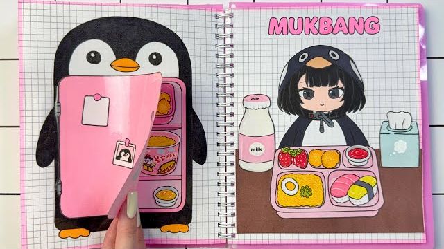 🌸СДЕЛАЙ САМ ИЗ БУМАГИ🌸 МУКБАНГ ГУГУ ГАГА 🍳🍜 / + АСМР ГУГУ ГАГА ИЗ БУМАГИ
