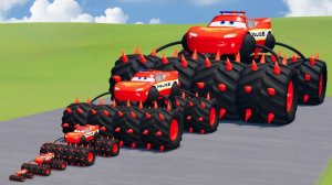 МАШИНКИ МУЛЬТИКИ ДЛЯ ДЕТЕЙ Маквин Монстр Трак против Поезда в BeamNG.drive 🏎️💥