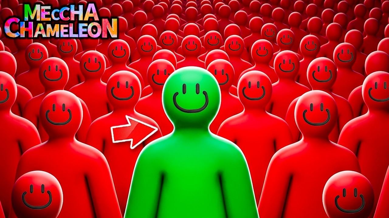 100 ФЕЙК ИГРОКОВ vs 1 НАСТОЯЩИЙ! САМЫЕ УГАРНЫЕ ПРЯТКИ В MECCHA CHAMELEON смотреть онлайн