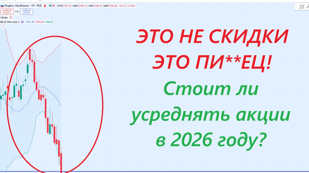 ⚡Это не скидки, это пи**ц! - Причины коррекции и стоит ли усреднять позиции на рынке смотреть онлайн
