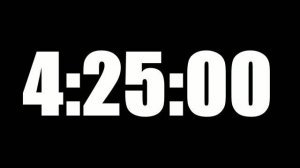 4 HOUR 25 MINUTE TIMER • 265 MINUTE COUNTDOWN TIMER ⏰ LOUD ALARM ⏰