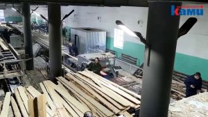 Обработка 13 досок в минуту на Кромкообрезном станке Krafter - E_SPEED! Лесопильная линия Крафтер