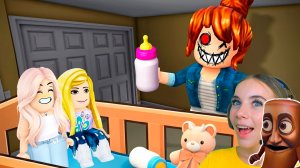 НАС УДОЧЕРИЛА ЗЛАЯ НЯНЯ в ROBLOX! С АЛЁНОЙ