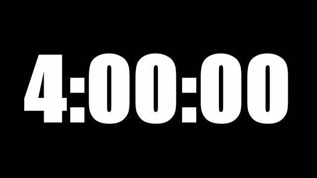 4 HOUR TIMER • 240 MINUTE COUNTDOWN TIMER ⏰ LOUD ALARM ⏰