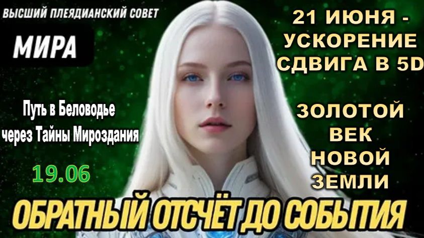 СОБЫТИЕ ПРИБЛИЖАЕТСЯ: «Золотой век НОВОЙ ЗЕМЛИ» | Послание Миры из Высшего Совета Плеяд смотреть онлайн