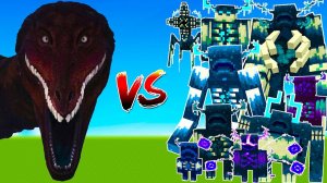 Кровавая баня Годзилла против всех Смотрителей! Битва мобов в Minecraft