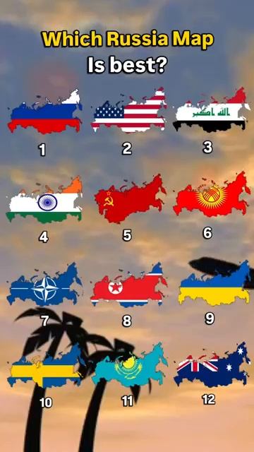 Which is the best Map of Russia🇷🇺? #world #russia #map #geography #flag #country #comment #memes