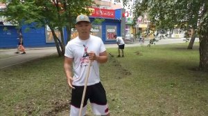 Летний «субботник» в сквере «Комсомольский».