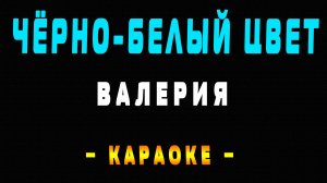 Караоке Валерия - Чёрно-белый цвет