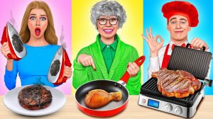 Кулинарный Челлендж Я против Бабушки  Сумасшедший челлендж