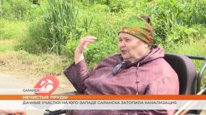 Дачные участки на юго-западе Саранска затопила канализация