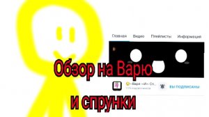 Обзор на Варю и спрунки